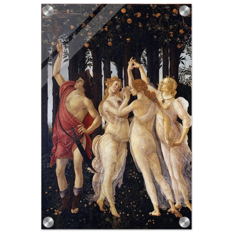 Primavera by Sandro Botticelli | Vintage wall art print - 30x45 cm / 12x18″ - Acrylic Print - 