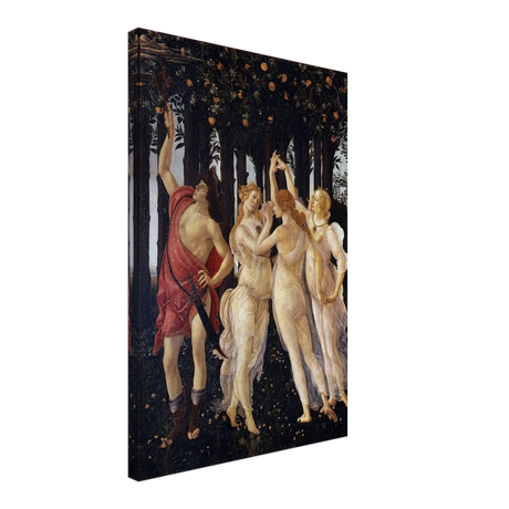 Primavera by Sandro Botticelli | Vintage wall art print - 40x60 cm / 16x24″ - Canvas - 
