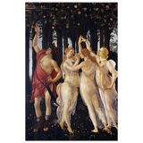 Primavera by Sandro Botticelli | Vintage wall art print - 30x45 cm / 12x18″ - Aluminum Print - 