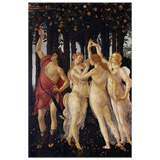 Primavera by Sandro Botticelli | Vintage wall art print - 50x75 cm / 20x30″ - Wood Prints - 
