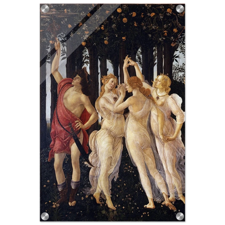 Primavera by Sandro Botticelli | Vintage wall art print - 40x60 cm / 16x24″ - Acrylic Print - 