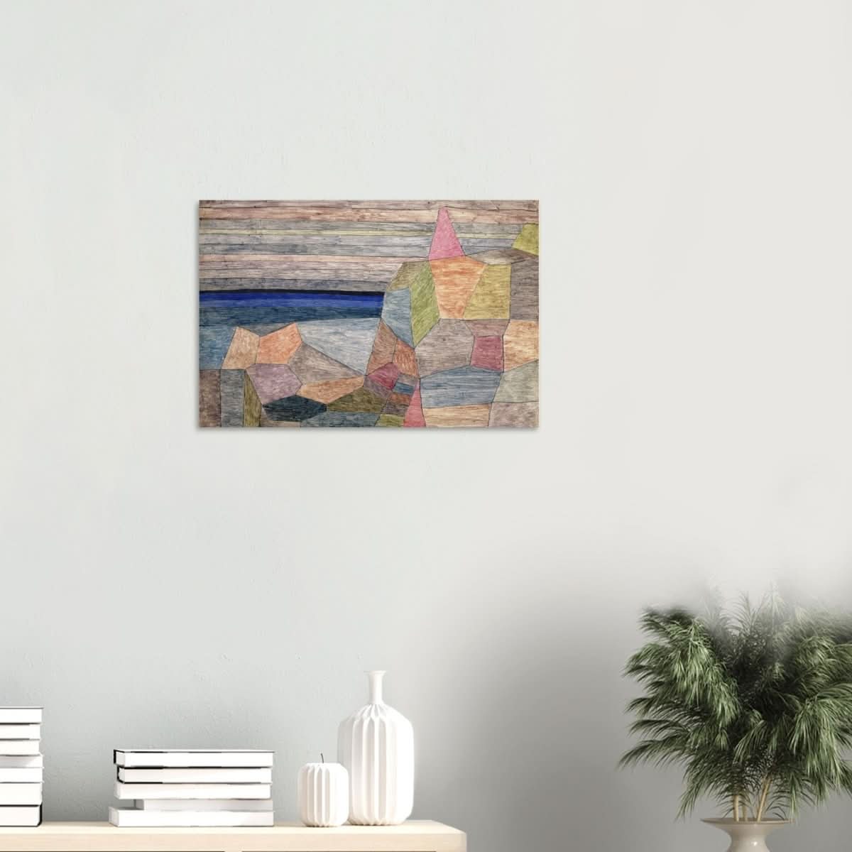 Promontorio Ph by Paul Klee 1933 Abstract Wall Art - Wood Prints - 40x60 cm / 16x24″ - 20 mm