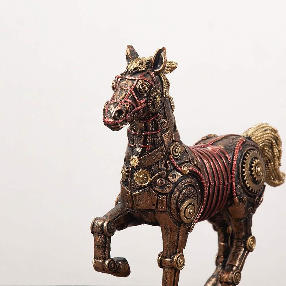 Punk Whale Ship Steampunk Statue Tabletop Decoration Object Accessories - Elephant - 