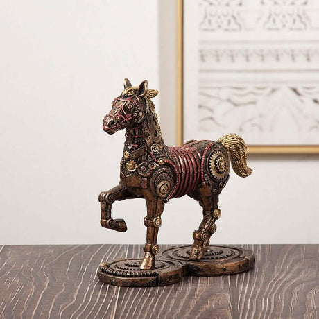 Punk Whale Ship Steampunk Statue Tabletop Decoration Object Accessories - Elephant - 