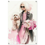 Puppy Love in Style | Contemporary Figurative Art | wall Art Print - Acrylic Print - 50x75 cm / 20x30″ - 