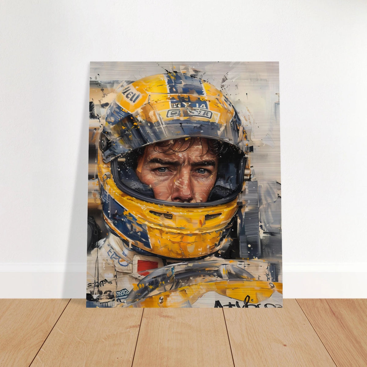 Racing Legend – The Spirit of Speed & Determination | Racing collection wall art print - Brushed Aluminum Print - 40x50 cm / 16x20″ - 
