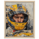 Racing Legend – The Spirit of Speed & Determination | Racing collection wall art print - Framed Canvas - 40x50 cm / 16x20″ - Wood frame