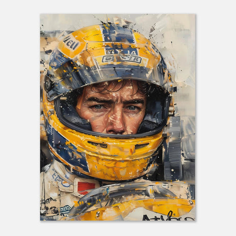 Racing Legend – The Spirit of Speed & Determination | Racing collection wall art print - Aluminum Print - 60x80 cm / 24x32″ - 