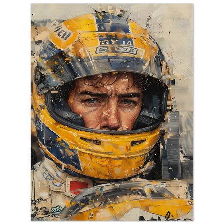 Racing Legend – The Spirit of Speed & Determination | Racing collection wall art print - Wood Prints - 30x40 cm / 12x16″ - 