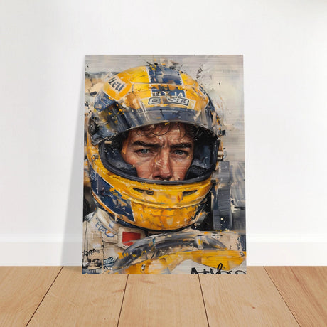 Racing Legend – The Spirit of Speed & Determination | Racing collection wall art print - Brushed Aluminum Print - 60x80 cm / 24x32″ - 