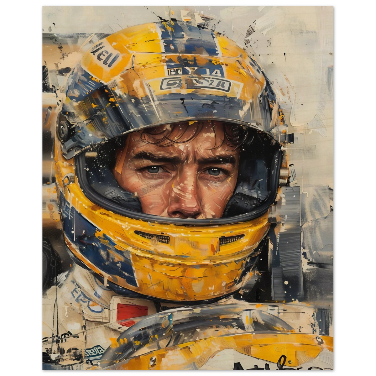 Racing Legend – The Spirit of Speed & Determination | Racing collection wall art print - Wood Prints - 40x50 cm / 16x20″ - 