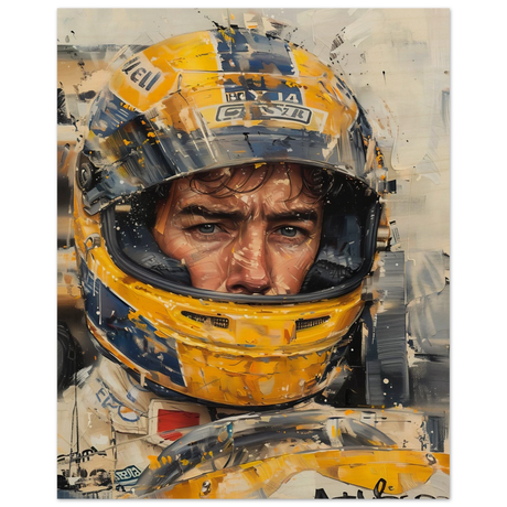 Racing Legend – The Spirit of Speed & Determination | Racing collection wall art print - Wood Prints - 40x50 cm / 16x20″ - 