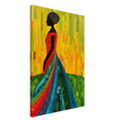 Radiant Silhouette – Afrocentric Collage Wall Art Print - Canvas - 60x90 cm / 24x36″ - 