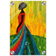 Radiant Silhouette – Afrocentric Collage Wall Art Print - Acrylic Print - 20x30 cm / 8x12″ - 