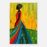 Radiant Silhouette – Afrocentric Collage Wall Art Print - Aluminum Print - 20x30 cm / 8x12″ - 