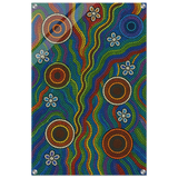 Rainbow Dreaming Aboriginal Wall Art Print - Acrylic Print - 50x75 cm / 20x30″ - 