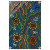 Rainbow Dreaming Aboriginal Wall Art Print - Acrylic Print - 30x45 cm / 12x18″ - 