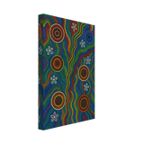 Rainbow Dreaming Aboriginal Wall Art Print - Canvas - 20x30 cm / 8x12″ - 