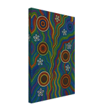 Rainbow Dreaming Aboriginal Wall Art Print - Canvas - 30x45 cm / 12x18″ - 