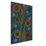 Rainbow Dreaming Aboriginal Wall Art Print - Canvas - 70x100 cm / 28x40″ - 