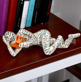 Reading Woman Resin Sculptures – Thinker Character Ornaments for Home & Office Décor - Style B - 