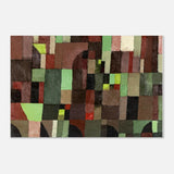 Red And Green Architecture by Paul Klee 1922 - Aluminum Print - 50x75 cm / 20x30″ - 