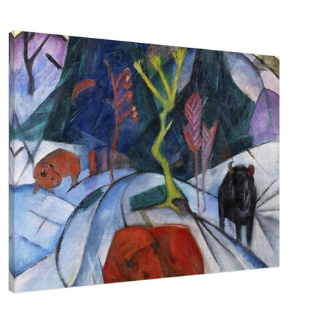 Red Bison by Franz Marc - Canvas - 70x100 cm / 28x40″ - Slim