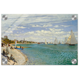 Regatta at Sainte - Adresse – Claude Monet Coastal Impressionist Wall Art Print - Acrylic Print - 20x30 cm / 8x12″ - 