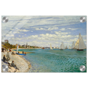 Regatta at Sainte - Adresse – Claude Monet Coastal Impressionist Wall Art Print - Acrylic Print - 20x30 cm / 8x12″ - 