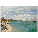 Regatta at Sainte - Adresse – Claude Monet Coastal Impressionist Wall Art Print - Acrylic Print - 70x100 cm / 28x40″ - 