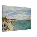 Regatta at Sainte - Adresse – Claude Monet Coastal Impressionist Wall Art Print - Canvas - 30x45 cm / 12x18″ - 