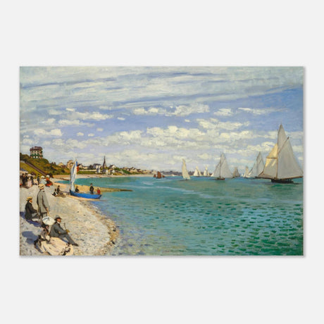 Regatta at Sainte - Adresse – Claude Monet Coastal Impressionist Wall Art Print - Aluminum Print - 50x75 cm / 20x30″ - 