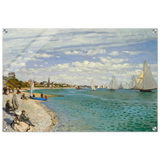 Regatta at Sainte - Adresse – Claude Monet Coastal Impressionist Wall Art Print - Acrylic Print - 50x75 cm / 20x30″ - 