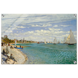 Regatta at Sainte - Adresse – Claude Monet Coastal Impressionist Wall Art Print - Acrylic Print - 40x60 cm / 16x24″ - 