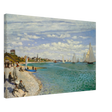 Regatta at Sainte - Adresse – Claude Monet Coastal Impressionist Wall Art Print - Canvas - 50x75 cm / 20x30″ - 