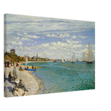 Regatta at Sainte - Adresse – Claude Monet Coastal Impressionist Wall Art Print - Canvas - 50x75 cm / 20x30″ - 