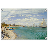 Regatta at Sainte - Adresse – Claude Monet Coastal Impressionist Wall Art Print - Acrylic Print - 30x45 cm / 12x18″ - 
