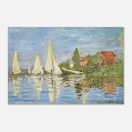 Regattas at Argenteuil – By Claude Monet | Wall art Print - Aluminum Print - 40x60 cm / 16x24″ - 