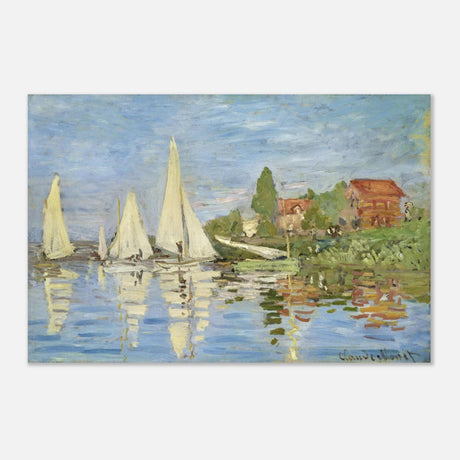 Regattas at Argenteuil – By Claude Monet | Wall art Print - Aluminum Print - 20x30 cm / 8x12″ - 
