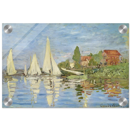 Regattas at Argenteuil – By Claude Monet | Wall art Print - Acrylic Print - 20x30 cm / 8x12″ - 