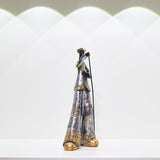 Retro Band Musician Sculptures – Resin Jazz Band Ornaments for Home & Office Décor - The Singer - 