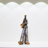 Retro Band Musician Sculptures – Resin Jazz Band Ornaments for Home & Office Décor - Saxophone Player - 