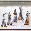 Retro Band Musician Sculptures – Resin Jazz Band Ornaments for Home & Office Décor - Saxophone Player - 