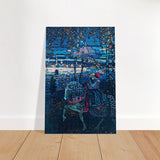 Riding Couple by Wassily Kandinsky - Brushed Aluminum Print - 60x90 cm / 24x36″ - 