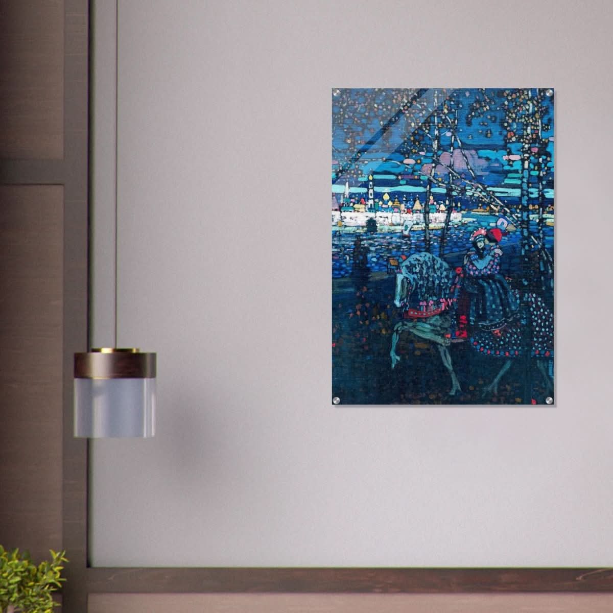 Riding Couple by Wassily Kandinsky - Acrylic Print - 70x100 cm / 28x40″ - 