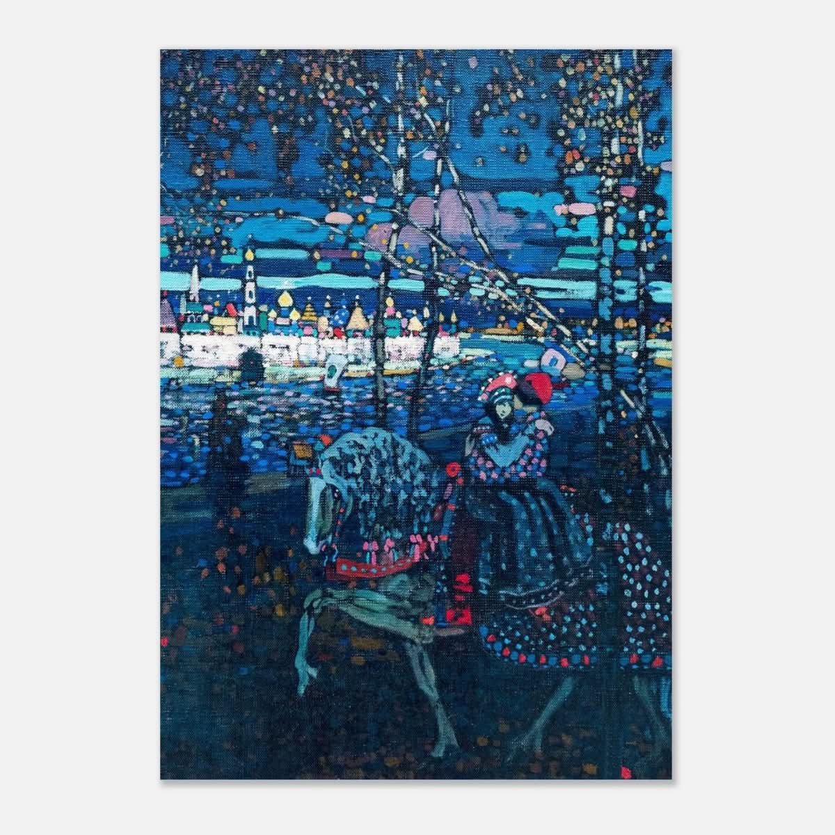 Riding Couple by Wassily Kandinsky - Aluminum Print - 70x100 cm / 28x40″ - 