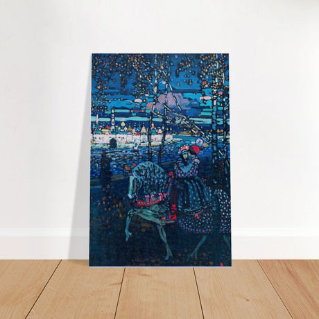 Riding Couple by Wassily Kandinsky - Brushed Aluminum Print - 30x45 cm / 12x18″ - 