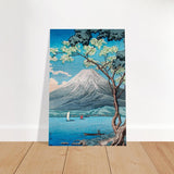 Riverside Serenity | Traditional Japanese Landscape Art | wall art print - Brushed Aluminum Print - 30x45 cm / 12x18″ - 