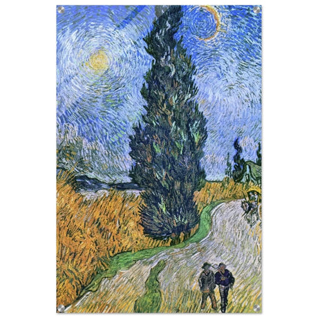 Road with Cypress and Star , 1890 by Vincent van Gogh | Vintage Art wall art print - Acrylic Print - 60x90 cm / 24x36″ - 
