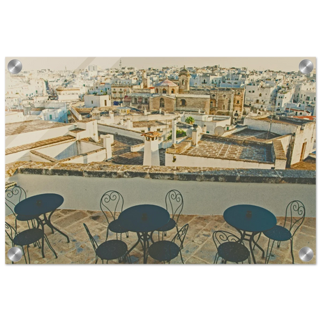 Rooftop Tranquility | Mediterranean Charm - 30x45 cm / 12x18″ - Acrylic Print - 